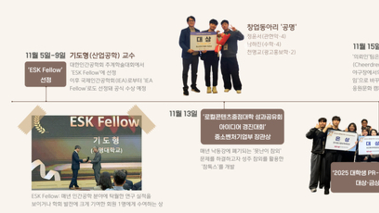 11월, 우리학교 교원·학생 수상 연이어