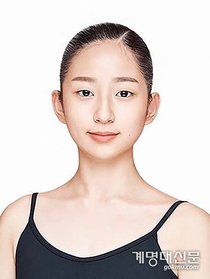 신인무용경연대회에서 수상한 권규리 씨